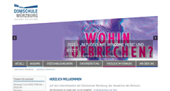 Desktop Screenshot of domschule-wuerzburg.de
